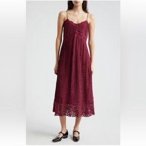 FARM Rio Lace Trim Empire Waist Dress Size XL NWT